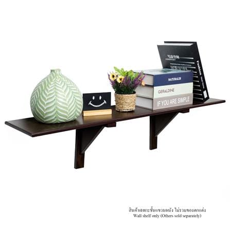 ชั้นแขวนผนัง FASTTECT WR2090+LS2190-WALNUT 90 ซม. สีวอลนัท_0