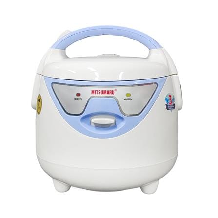 หม้อหุงข้าว MANUAL MITSUMARU AP-508 สีขาว/ฟ้า 0.8 ลิตร_0
