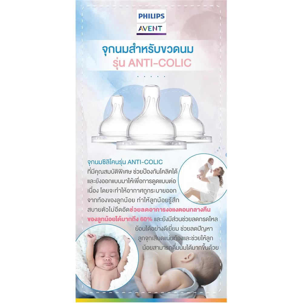 จุกนม PHILIPS AVENT SCY761/02 COLIC 0-1M_2