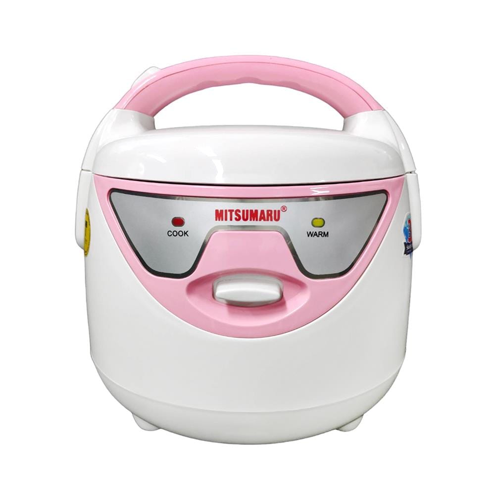 หม้อหุงข้าว MANUAL MITSUMARU AP-508 สีขาว/ชมพู 0.8 ลิตร