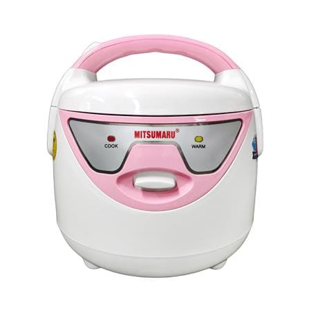 หม้อหุงข้าว MANUAL MITSUMARU AP-508 สีขาว/ชมพู 0.8 ลิตร_0