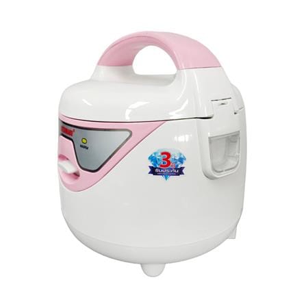หม้อหุงข้าว MANUAL MITSUMARU AP-508 สีขาว/ชมพู 0.8 ลิตร_1