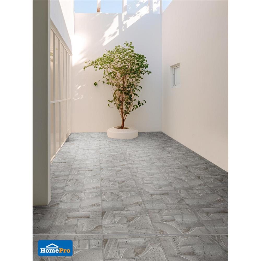 กระเบื้องพื้น 16x16 นิ้ว DURAGRES โบนิโต้ เทา A 0.96 ตร.ม.