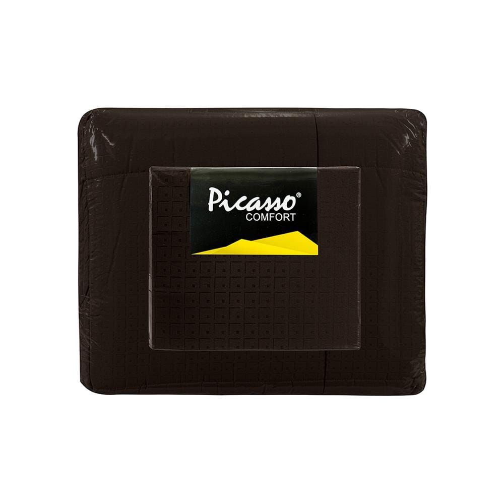ชุดผ้าปูที่นอน 6 ฟุต 6 ชิ้น PICASSO CLASSIC สี FIRA DARK BROWN