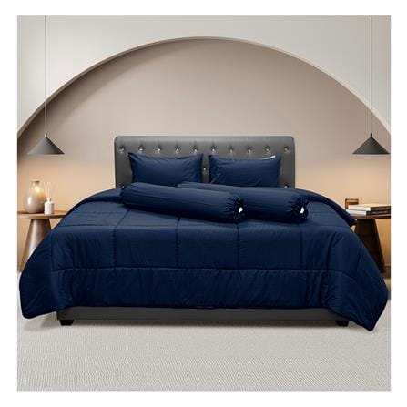 ชุดผ้าปูที่นอน 6 ฟุต 6 ชิ้น PICASSO CLASSIC STYLE สี FIRA NAVYBLUE_0