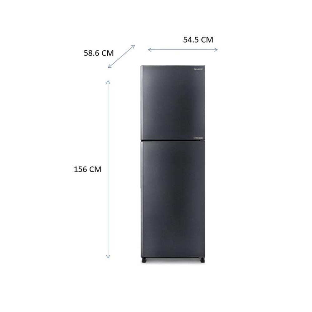 ตู้เย็น 2 ประตู SHARP SJ-XP230T-DK 7.9 คิว สีเงินเข้ม
