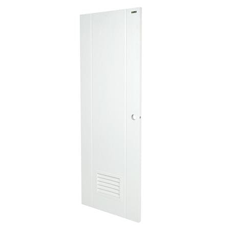 ประตูห้องน้ำ UPVC AZLE PSW20 เกล็ดล่าง 70X200 ซม. สีขาว เจาะลูกบิด_1