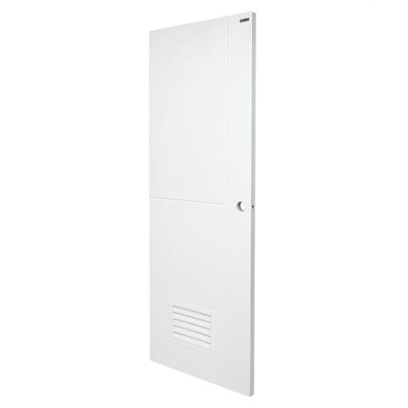 ประตูห้องน้ำ UPVC AZLE PSW22 เกล็ดล่าง 70X200 ซม. สีขาว เจาะลูกบิด_1