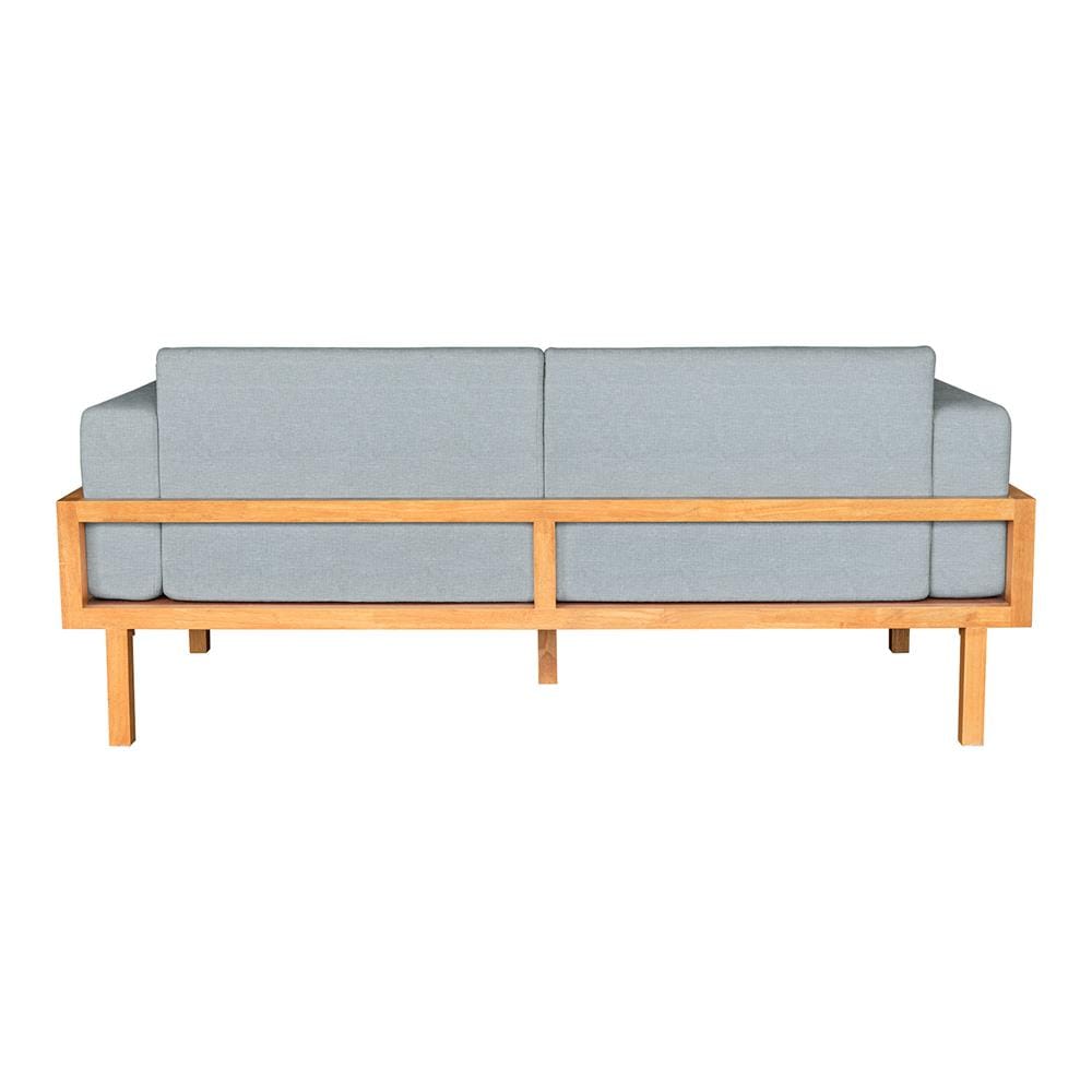 โซฟาไม้ยางพารา RENITA HOME รุ่น LUND 200X80CM. ผ้ากึ่งกำมะหยี่ สะท้อนน้ำ สีฟ้า (HPP947/06)_2
