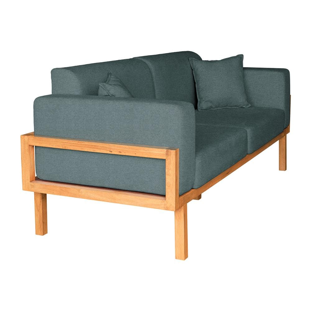 โซฟาไม้ยางพารา RENITA HOME รุ่น LUND 200X80CM. ผ้ากึ่งกำมะหยี่ สะท้อนน้ำ สีเขียว (HPP947/05)_1