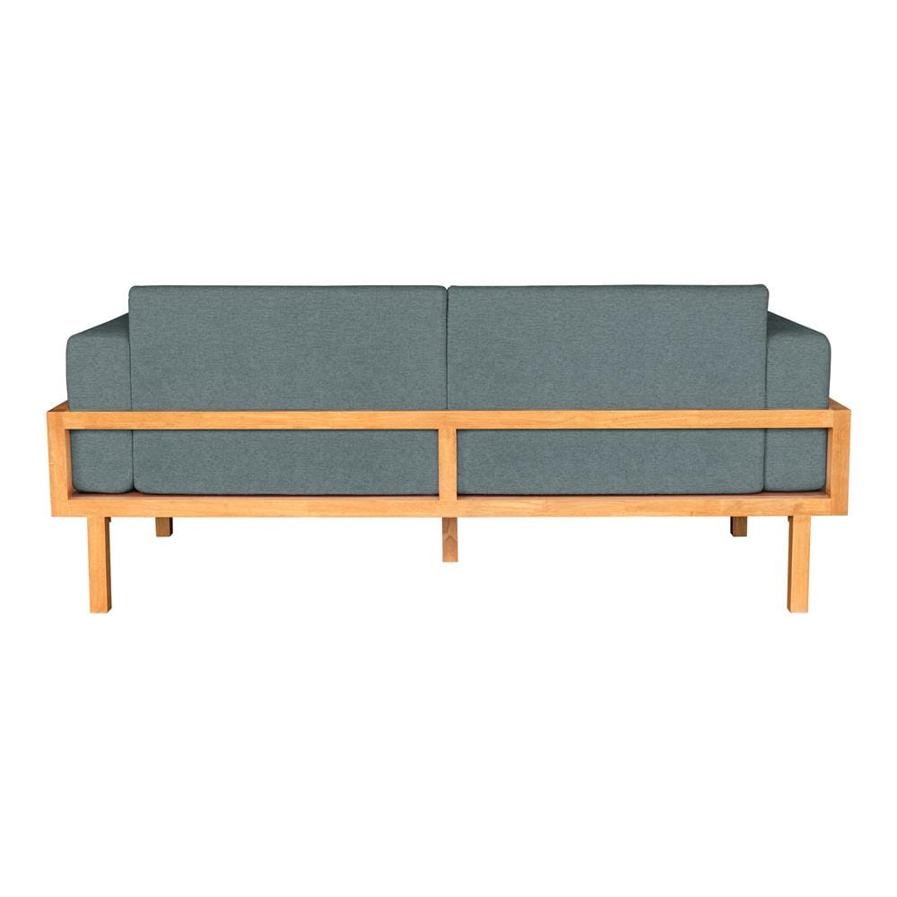 โซฟาไม้ยางพารา RENITA HOME รุ่น LUND 200X80CM. ผ้ากึ่งกำมะหยี่ สะท้อนน้ำ สีเขียว (HPP947/05)_4