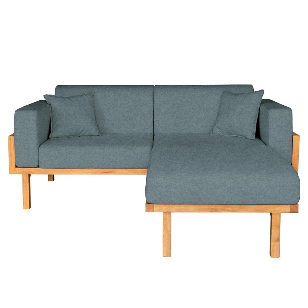 โซฟาเข้ามุมไม้ยางพารา RENITA HOME รุ่น LUND 200X160CM. ผ้ากึ่งกำมะหยี่ สะท้อนน้ำ สีเขียว (HPP947/05)_0