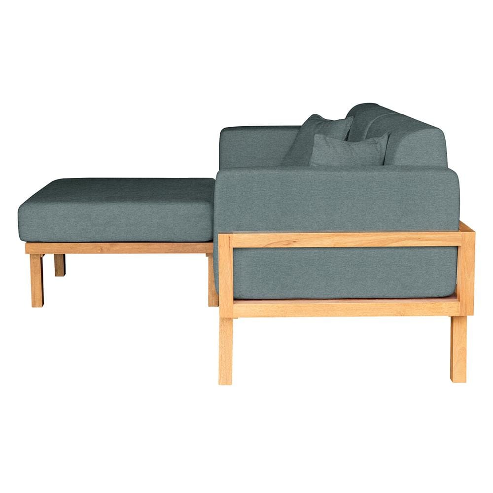 โซฟาเข้ามุมไม้ยางพารา RENITA HOME รุ่น LUND 200X160CM. ผ้ากึ่งกำมะหยี่ สะท้อนน้ำ สีเขียว (HPP947/05)_4