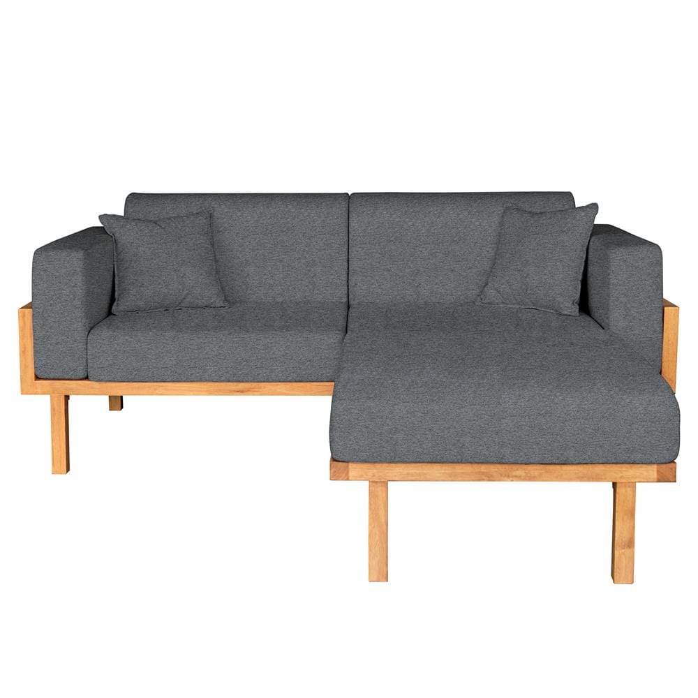 โซฟาเข้ามุมไม้ยางพารา RENITA HOME รุ่น LUND 200X160CM. ผ้ากึ่งกำมะหยี่ สะท้อนน้ำ สีเทาเข้ม (HPP947/02)_0