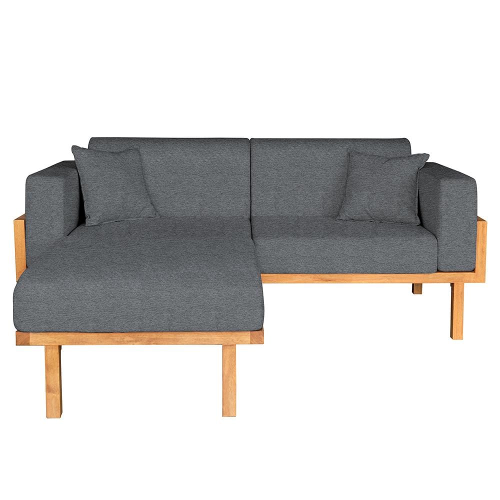 โซฟาเข้ามุมไม้ยางพารา RENITA HOME รุ่น LUND 200X160CM. ผ้ากึ่งกำมะหยี่ สะท้อนน้ำ สีเทาเข้ม (HPP947/02)_1