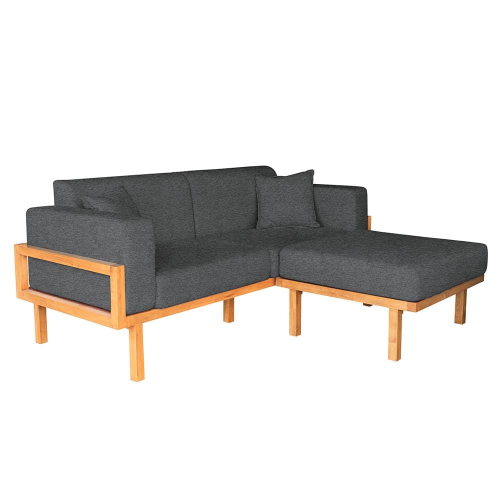 โซฟาเข้ามุมไม้ยางพารา RENITA HOME รุ่น LUND 200X160CM. ผ้ากึ่งกำมะหยี่ สะท้อนน้ำ สีเทาเข้ม (HPP947/02)_2