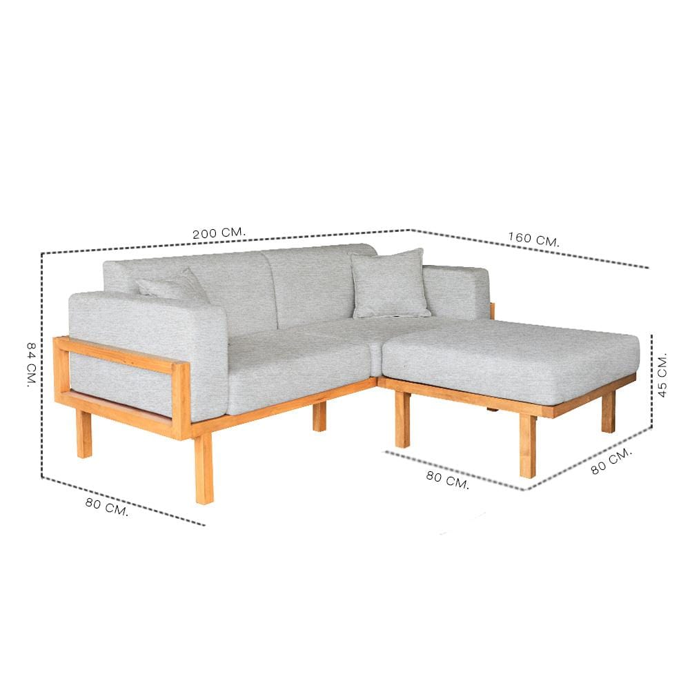 โซฟาเข้ามุมไม้ยางพารา RENITA HOME รุ่น LUND 200X160CM. ผ้ากึ่งกำมะหยี่ สะท้อนน้ำ สีครีม (HPP947/03)_3