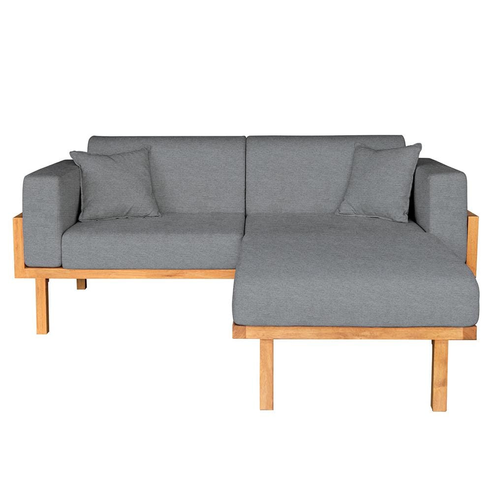 โซฟาเข้ามุมไม้ยางพารา RENITA HOME รุ่น LUND 200X160CM. ผ้ากึ่งกำมะหยี่ สะท้อนน้ำ สีเทา (HPP947/01)_0