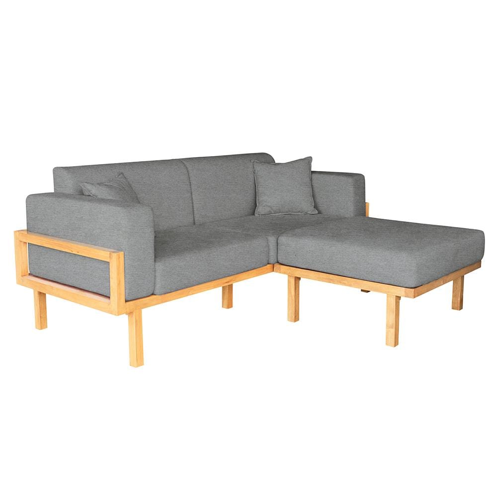 โซฟาเข้ามุมไม้ยางพารา RENITA HOME รุ่น LUND 200X160CM. ผ้ากึ่งกำมะหยี่ สะท้อนน้ำ สีเทา (HPP947/01)_1