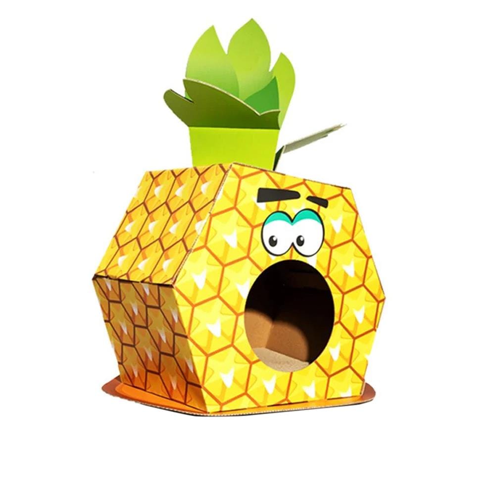 ที่ลับเล็บแมว FOFOS CARDBOARD CAT HOUSE PINEAPPLE