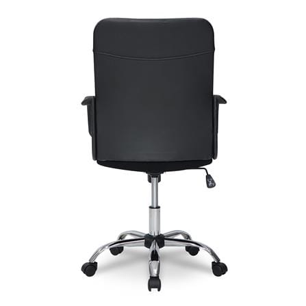 เก้าอี้สำนักงาน SURE DIAMOND PL-1232L PVC สีดำ_5