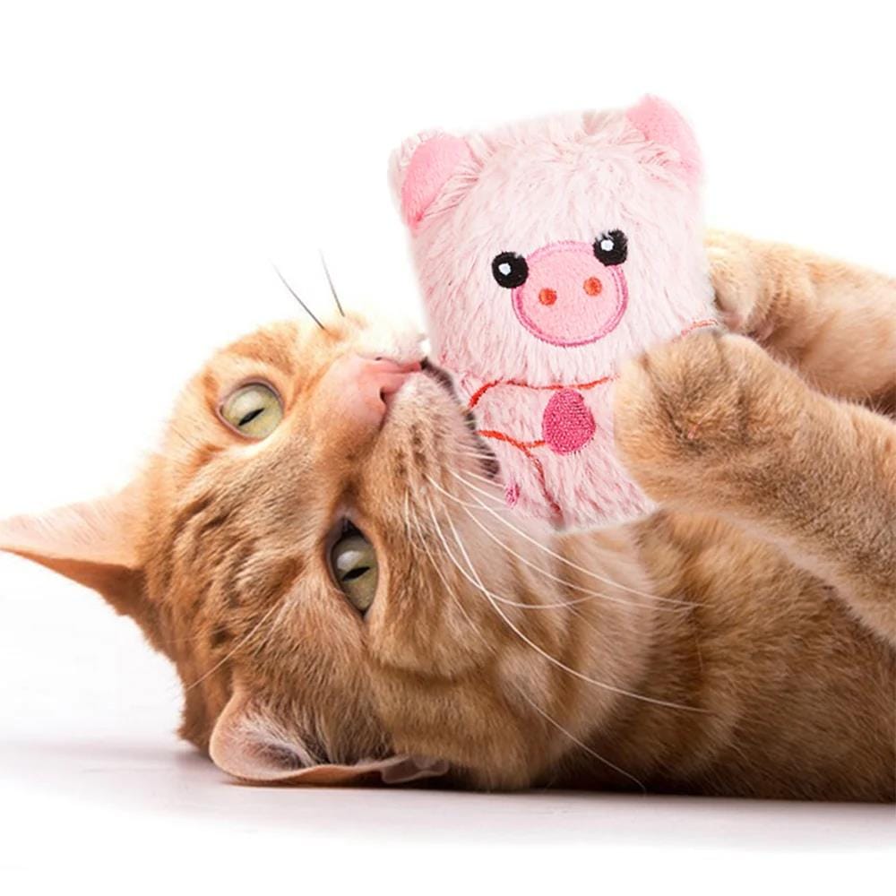 ของเล่นแมว FOFOS FLOPPY CRINKLE CAT TOY PIG