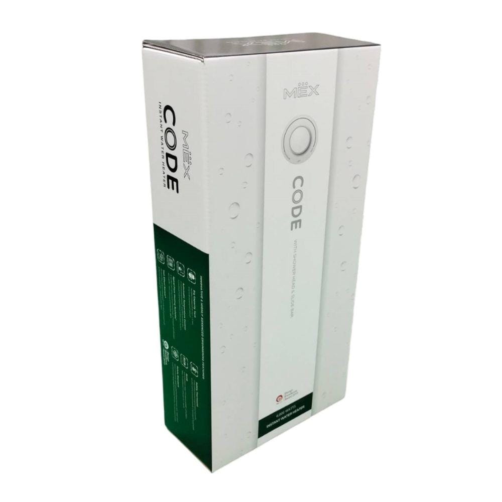 เครื่องทำน้ำอุ่น MEX CODE 6E (MB) S 6000 วัตต์ สีดำ