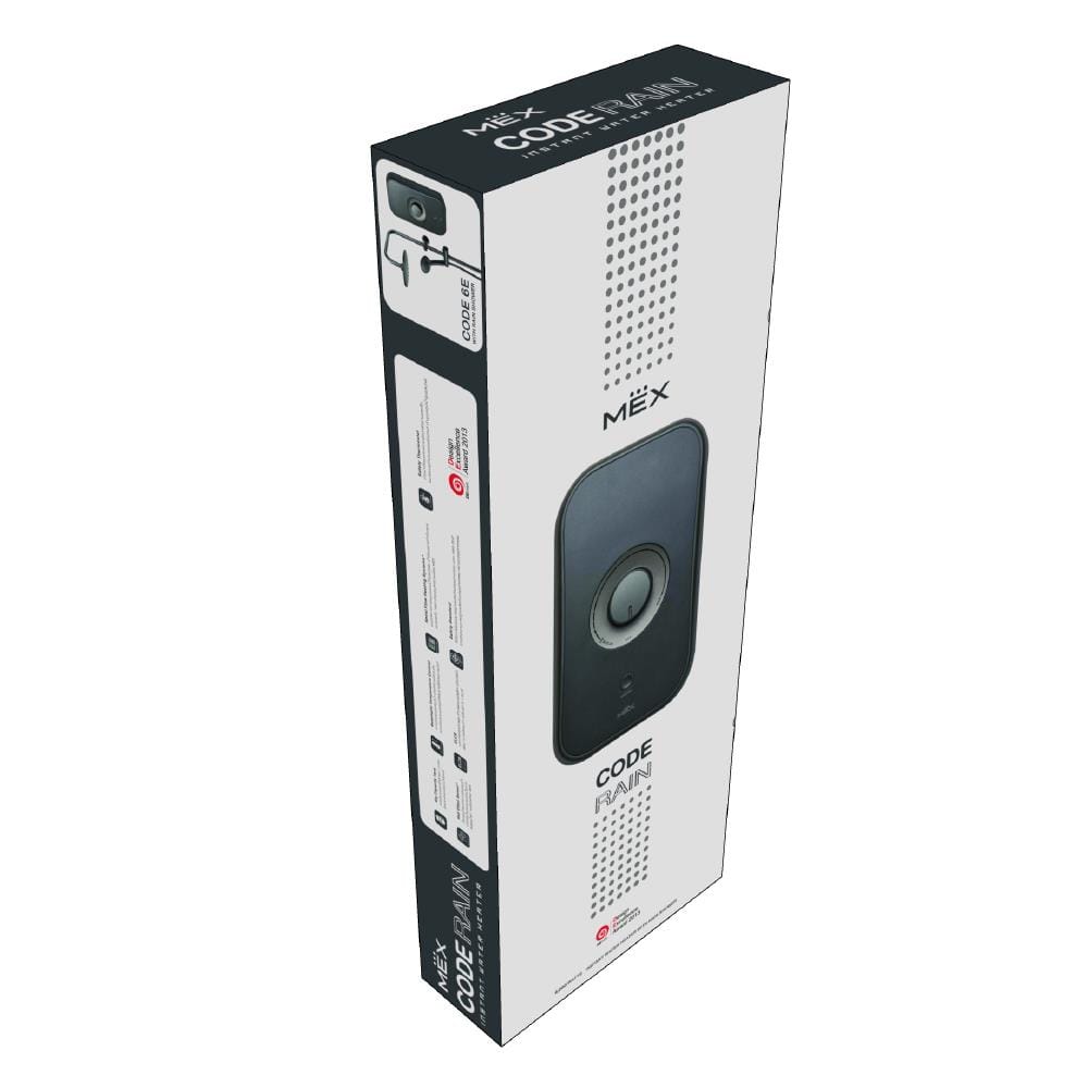 เครื่องทำน้ำอุ่น MEX CODE 6E (RMB) 6000 วัตต์ สีดำ