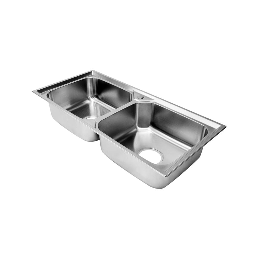 ซิงค์ฝัง 2 หลุม DYNA HOME DH-10048-DBS สีเงิน