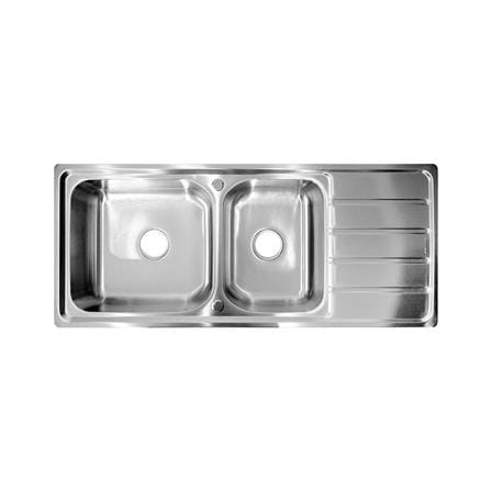 ซิงค์ฝัง 2 หลุม 1 ที่พัก DYNA HOME DH-12050-EB สีเงิน_0