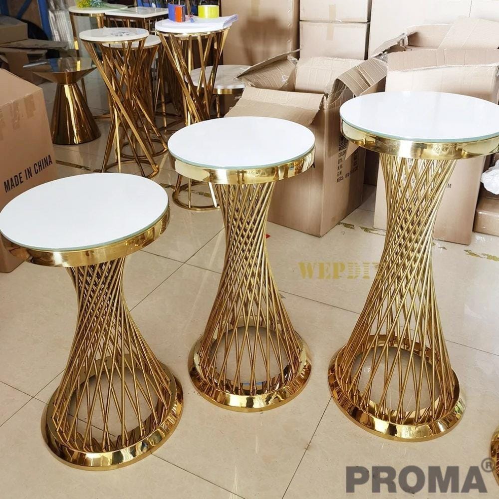 [Pre-order] โต๊ะคอนโซล PROMA-TCS-26 สีขาว/ทอง_1