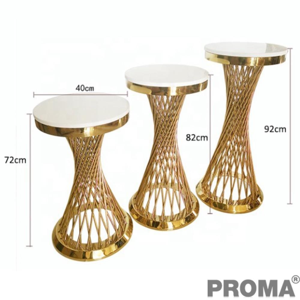 [Pre-order] โต๊ะคอนโซล PROMA-TCS-26 สีขาว/ทอง_2