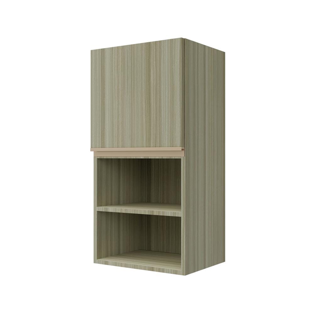 ตู้แขวนเดี่ยวบานเรียบพร้อมชั้น JUPITER SILKY TEAK 40x80 ซม. สีน้ำตาล