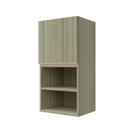 ตู้แขวนเดี่ยวบานเรียบพร้อมชั้น JUPITER SILKY TEAK 40x80 ซม. สีน้ำตาล