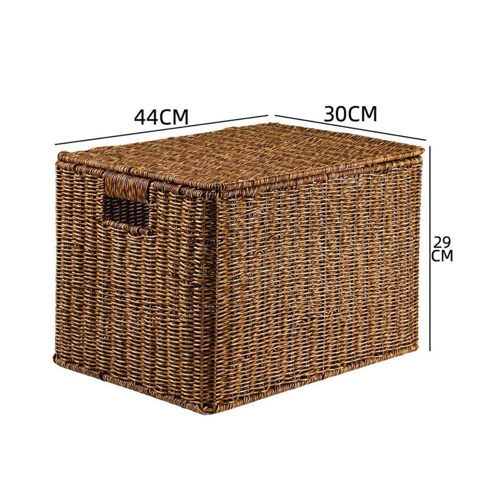 กล่อง หวายสังเคราะห์ TP0866-04 น้ำตาลเข้ม 44x30x29 ซม._4