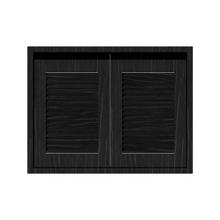 บานซิงค์คู่เกล็ดเต็ม JUPITER SILKY OAK 87x67 ซม. สีดำ_0