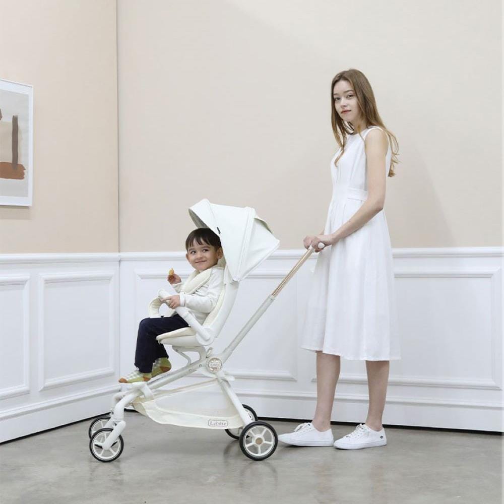 รถเข็นเด็ก KEENZ LEBERE S สีขาว/ดำ_5
