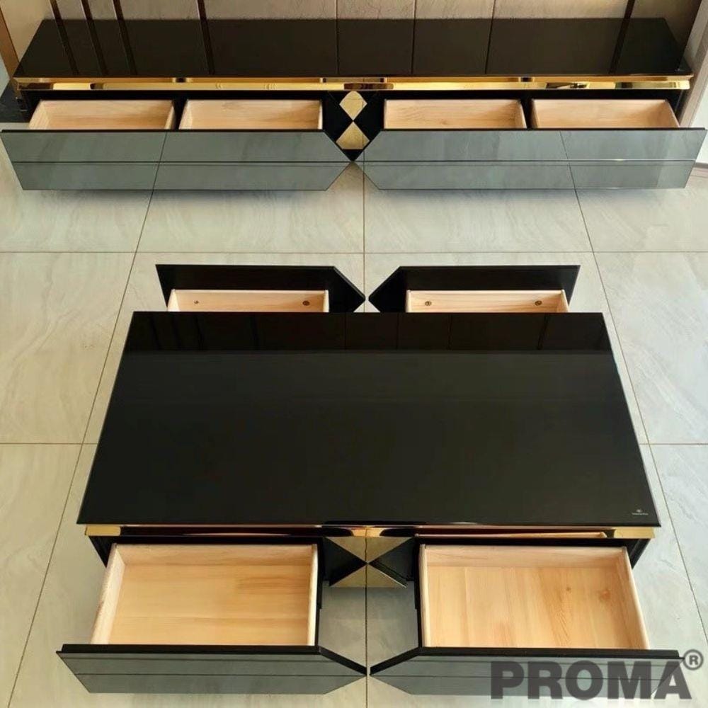 [Pre-order] โต๊ะกลาง PROMA TVS-05S120B  สีดำ_4