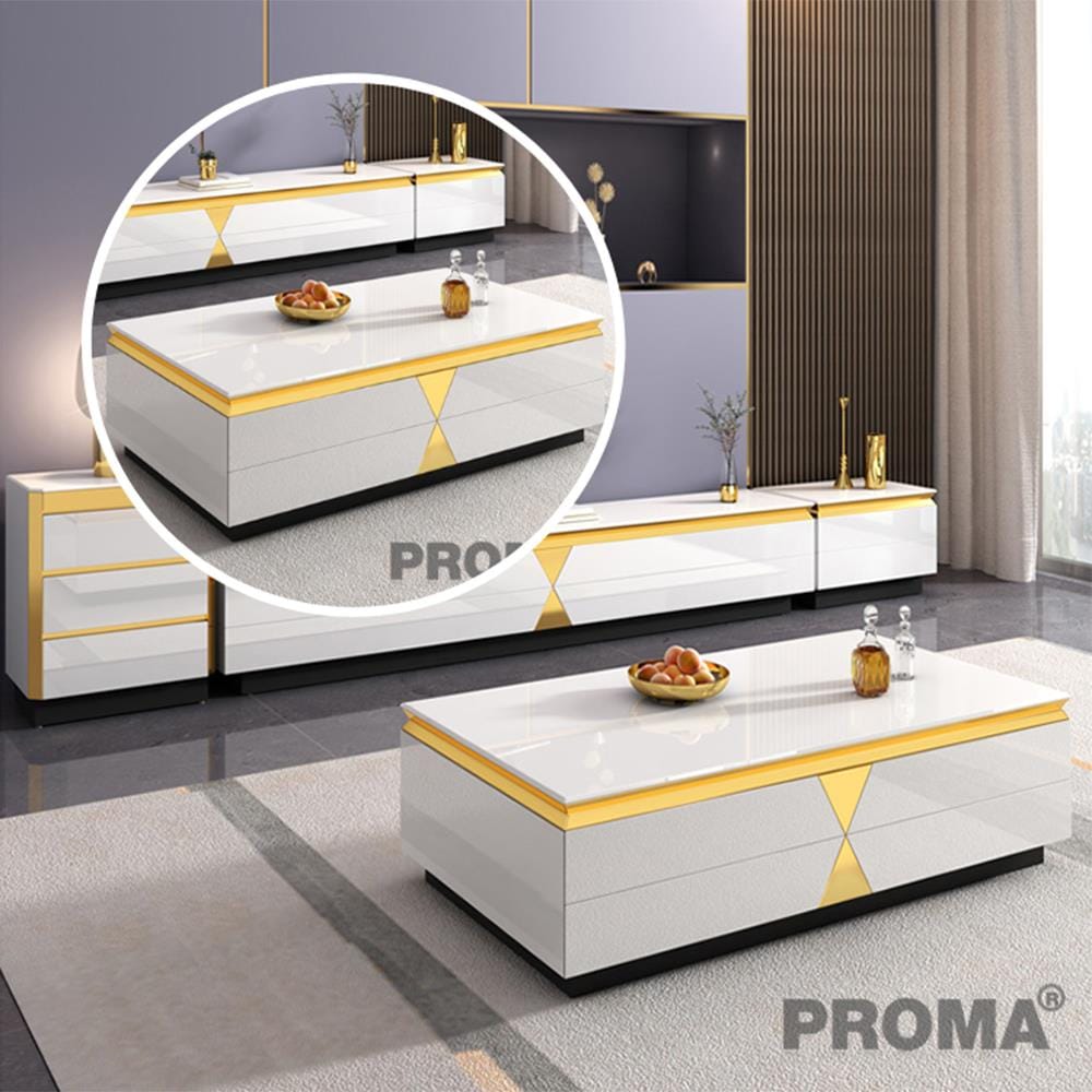 [Pre-order] โต๊ะกลาง PROMA TVS-05S120W สีขาว_9