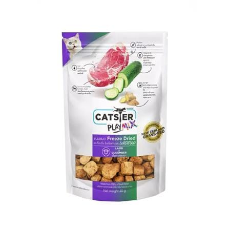 ขนมแมว CATSTER PLAY MIX LAMB AND CUCUMBER 40 ก._0