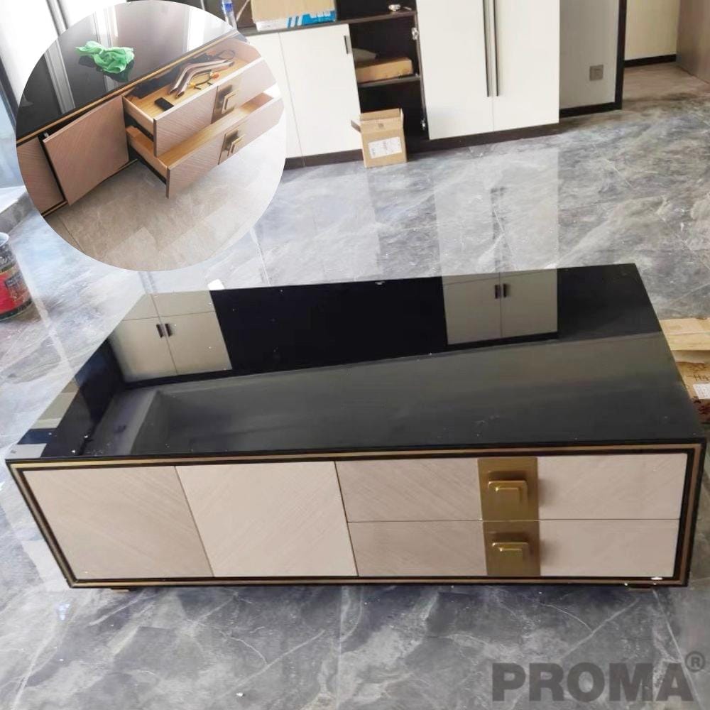 [Pre-order] โต๊ะกลาง PROMA-TVS-16S150 สีดำ_1