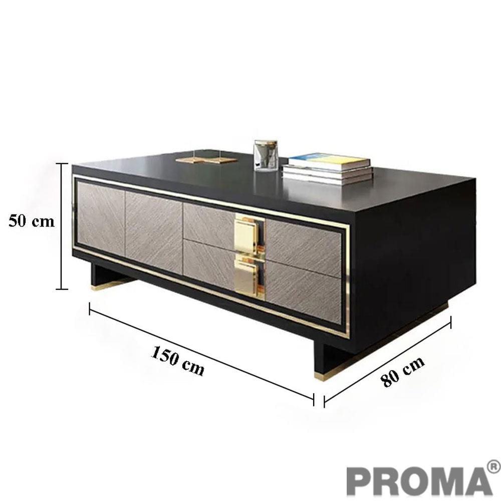 [Pre-order] โต๊ะกลาง PROMA-TVS-16S150 สีดำ_2