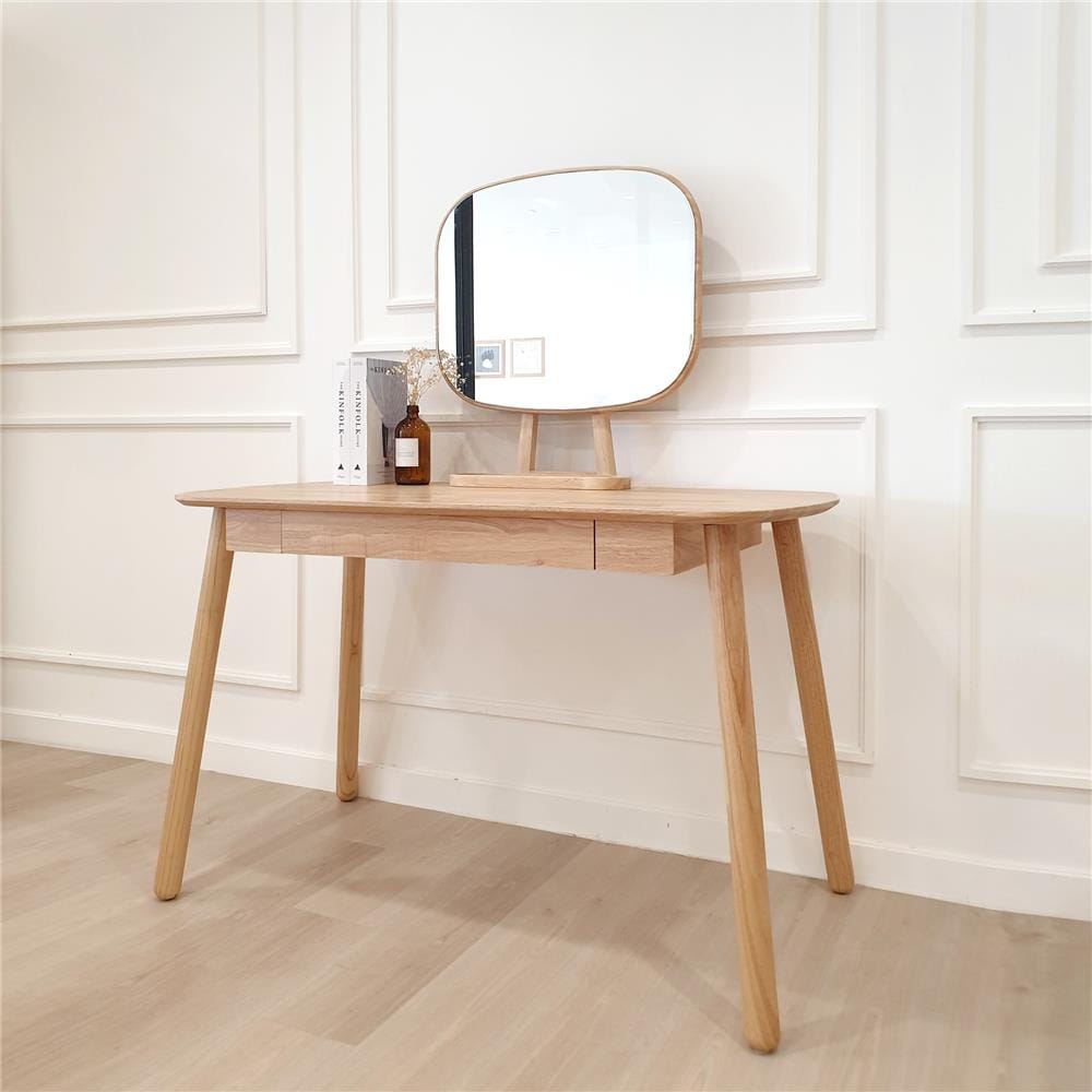 โต๊ะเครื่องแป้ง EASYCOZY PULPY120 WITH MIRROR 120 ซม. สีไม้ยางพารา_8