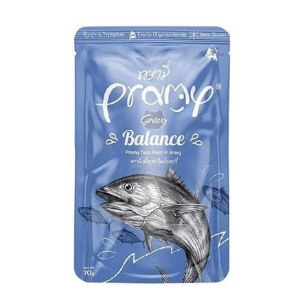 อาหารเปียกแมว PRAMY BALANCE TUNA MEAT IN GRAVY 70 ก._0