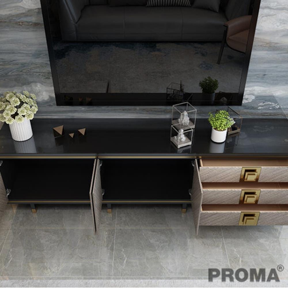 [Pre-order] ตู้วางทีวี PROMA-TVS-16A 180 ซม. สีดำ_1