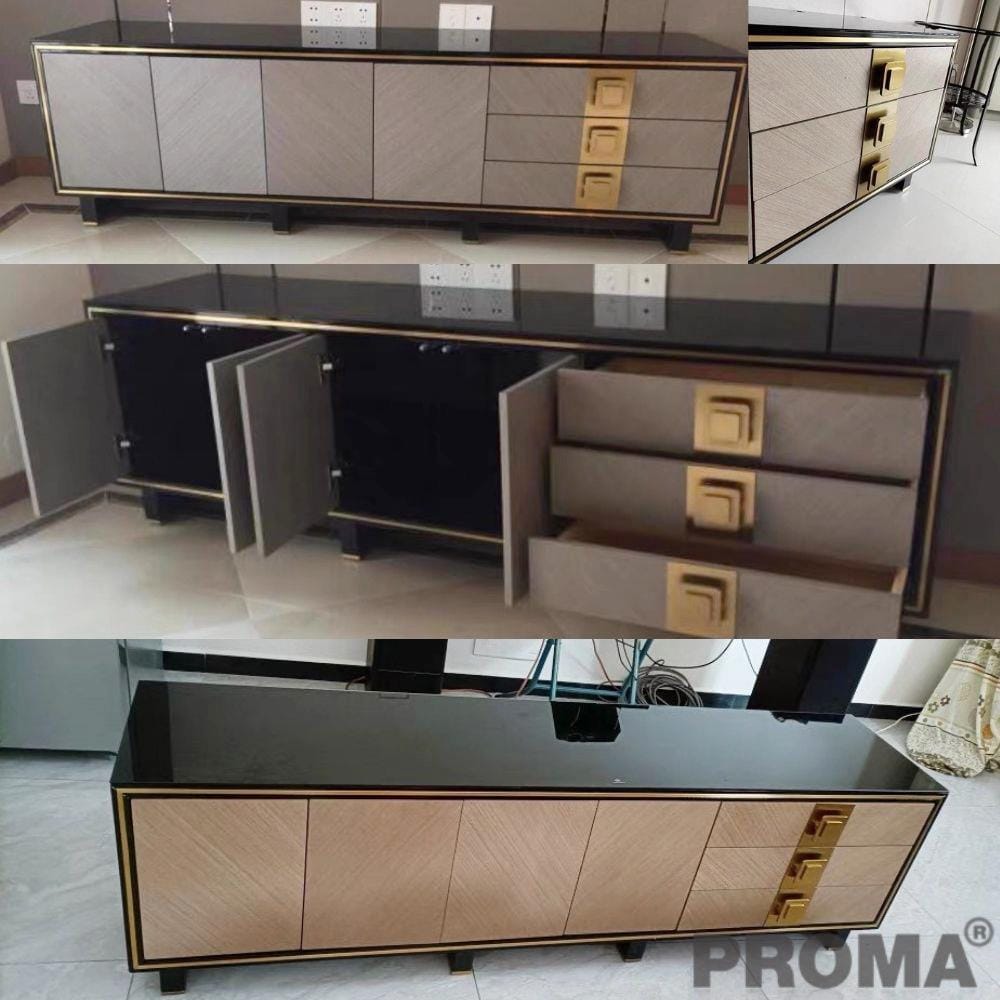 [Pre-order] ตู้วางทีวี PROMA-TVS-16A 180 ซม. สีดำ_2