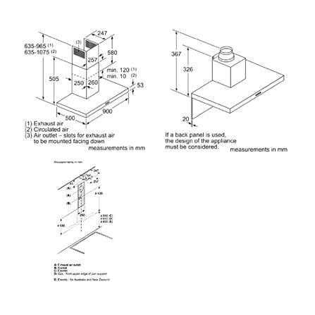 เครื่องดูดควันกระโจม BOSCH DWB96BC60 90 ซม._4