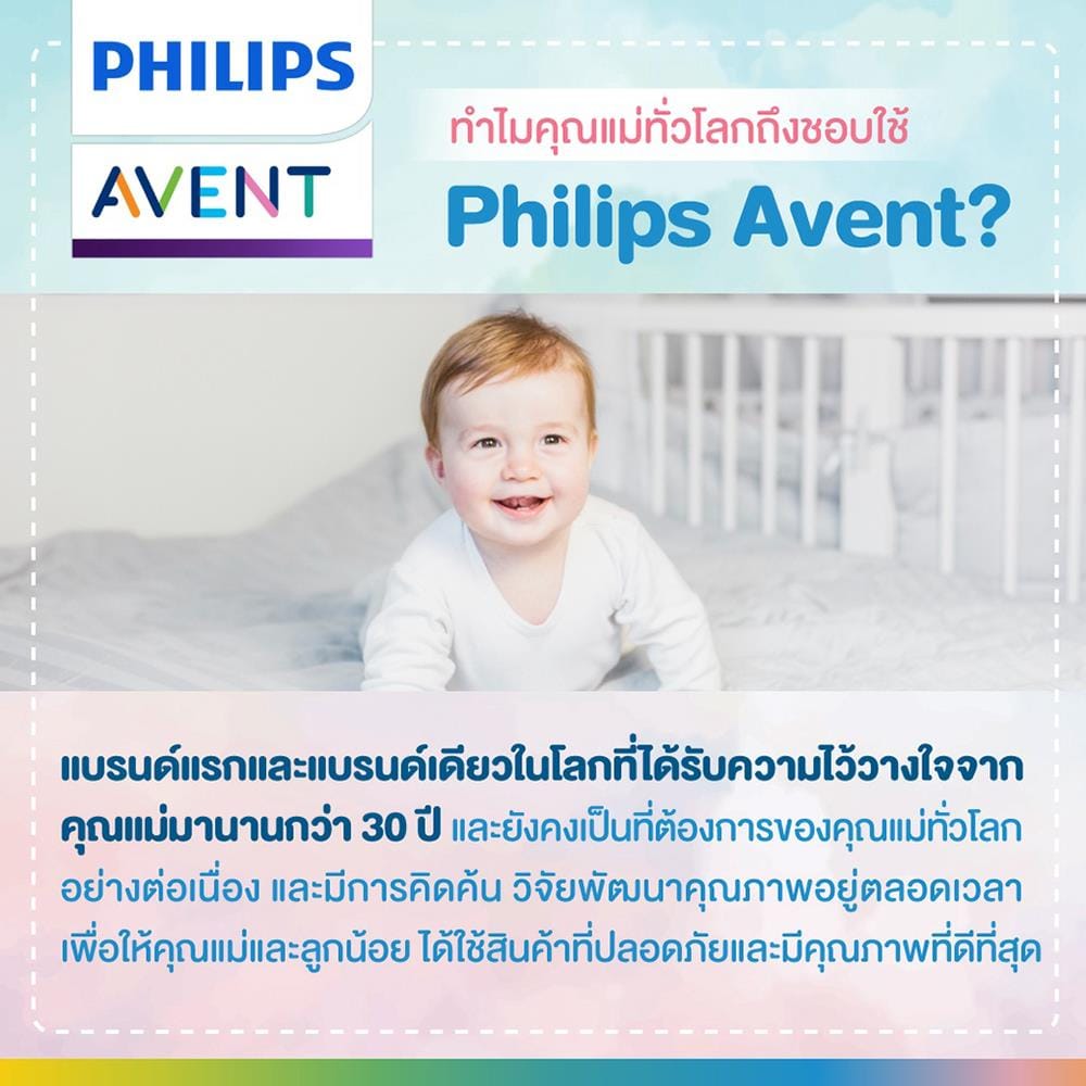 จุกนมซิลิโคน PHILIPS AVENT NATURAL 6 เดือนขึ้นไป แพ็ก 2 ชิ้น