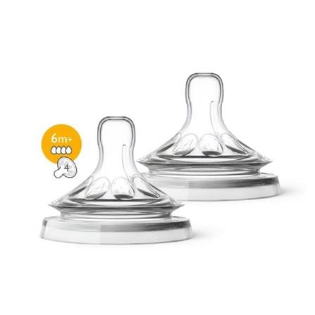 จุกนมซิลิโคน PHILIPS AVENT NATURAL 6 เดือนขึ้นไป แพ็ก 2 ชิ้น_0
