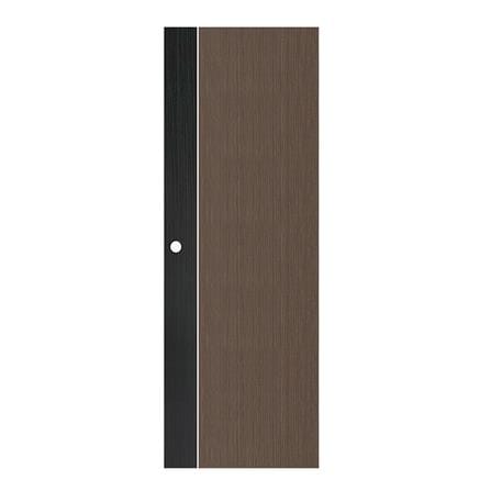 ประตูห้องน้ำ UPVC ECO-DOOR PC1 70X200 ซม. สีโอ๊ค ทูโทน เจาะลูกบิด_0